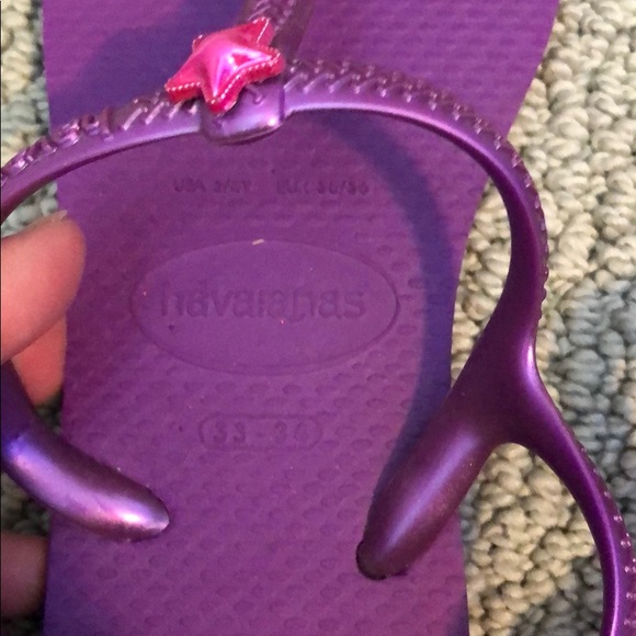 Girls Havianas size 3/4 new without tags purple - Picture 3 of 3